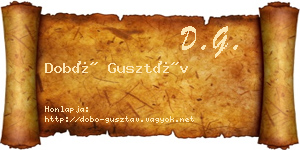 Dobó Gusztáv névjegykártya