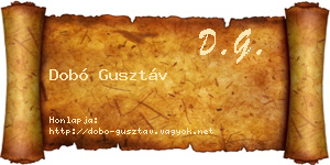 Dobó Gusztáv névjegykártya